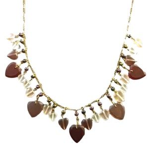Vintage Pididdly Links Heart Charm Necklace